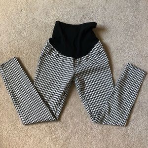 Houndstooth Maternity Pants